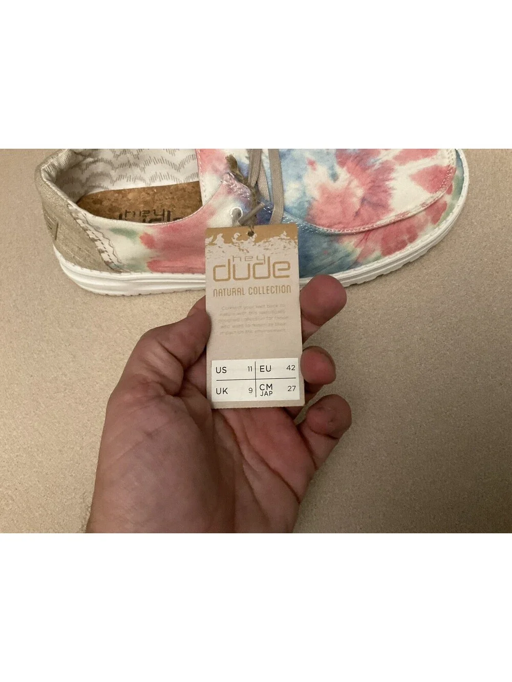 New! Womens Hey Dude Wendy Mandala Tie Dye Slip On Shoes. Size 11. Awesome!